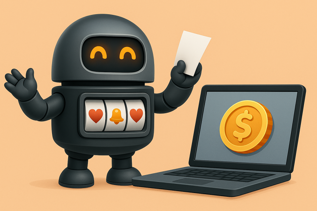 Kuvitus, joka esittelee verovapaita Trumo-kasinoita ja korostaa voittojen kotiuttamista ilman veroseuraamuksia.