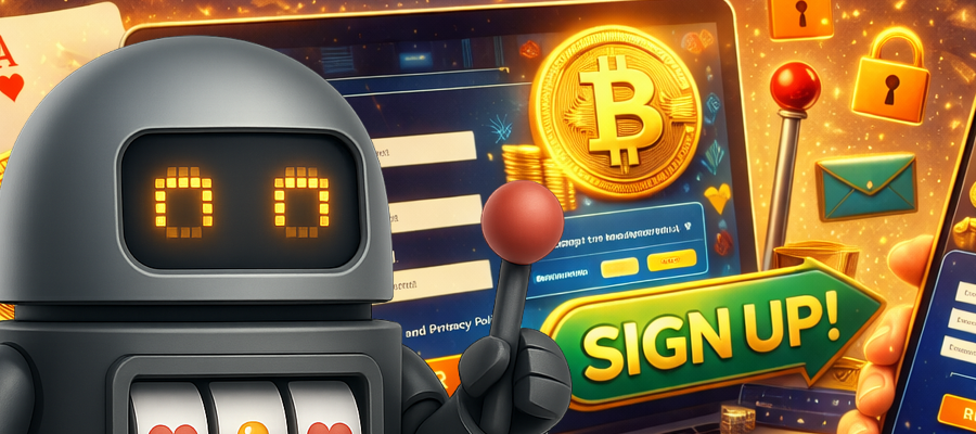 Kasinokone rekisteröinti kryptokasinolla