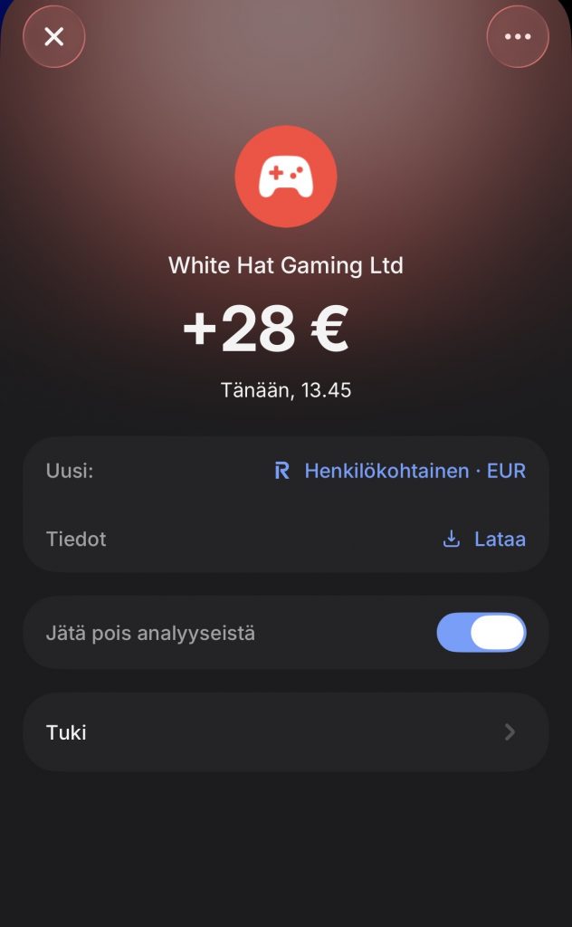 Mastercard casino kotiutus tulee perille 24 tunnissa
