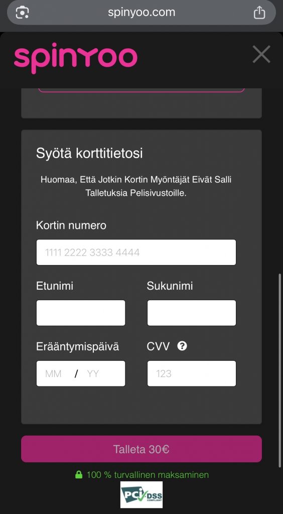 Mastercard talletus ja sen tekeminen