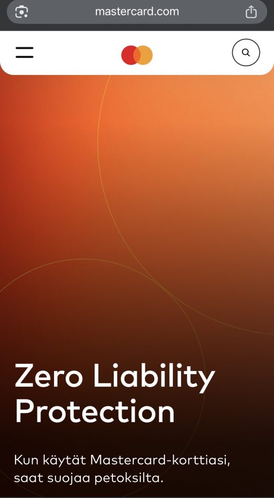 Mastercard Zero Liability Protection suojaa luvattomilta maksutapahtumilta